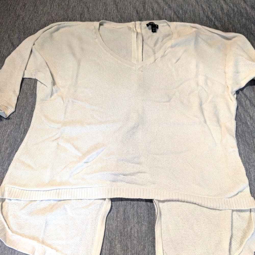 Express White Knit Sweater